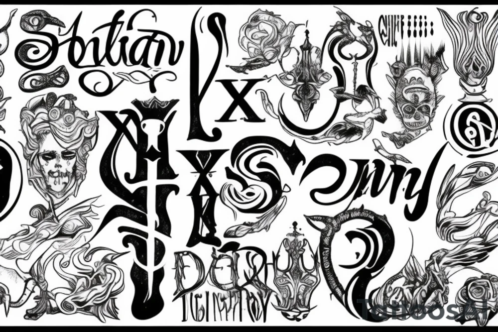XIV with Gods not finished tattoo idea