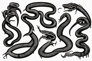 Snake wrapped with the lyrics from Nine Inch Nails song Hurt tattoo idea
