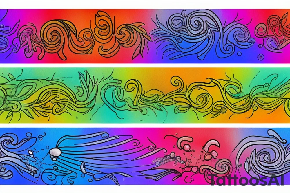 If you want the rainbow you must have the rain tattoo idea