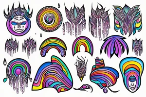If you want the rainbow you must have the rain tattoo idea