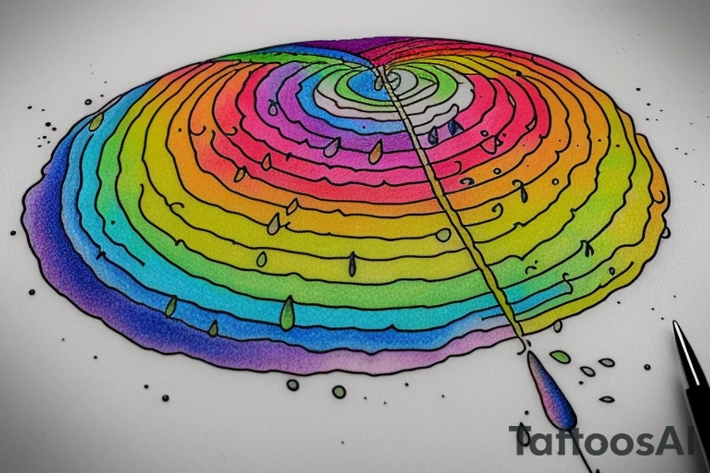 Written: "If you want the rainbow you must have the rain" tattoo idea