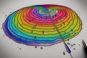 Written: "If you want the rainbow you must have the rain" tattoo idea