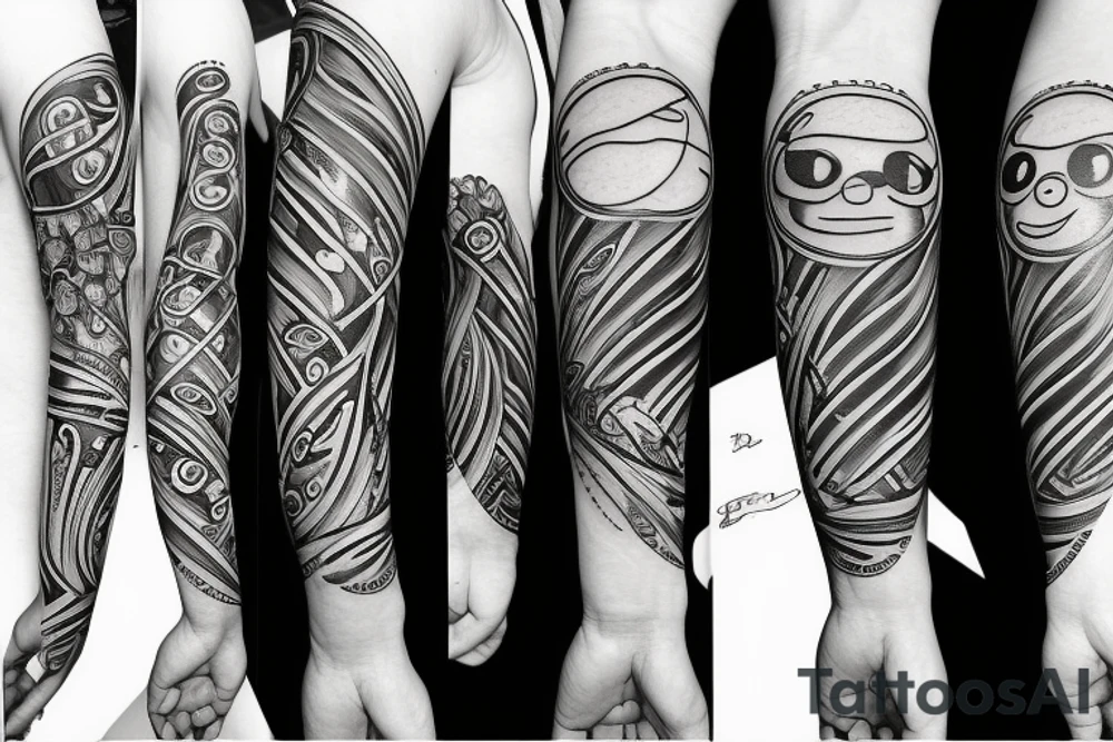Concept design smiley earth lines tattoo idea