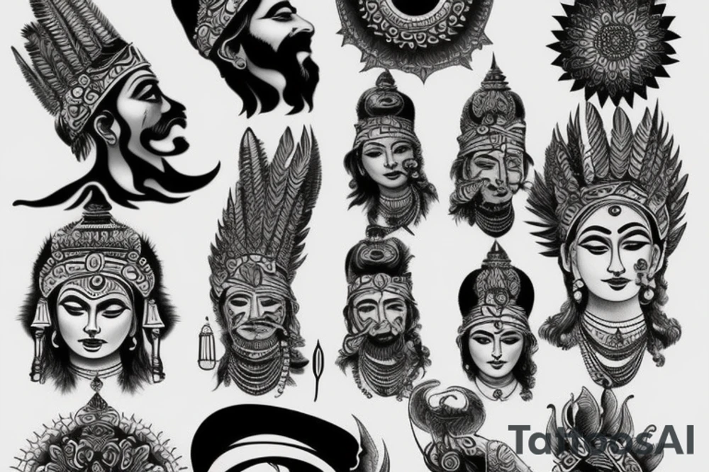 indian gods tattoo idea