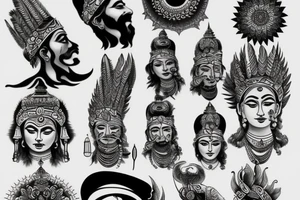 indian gods tattoo idea