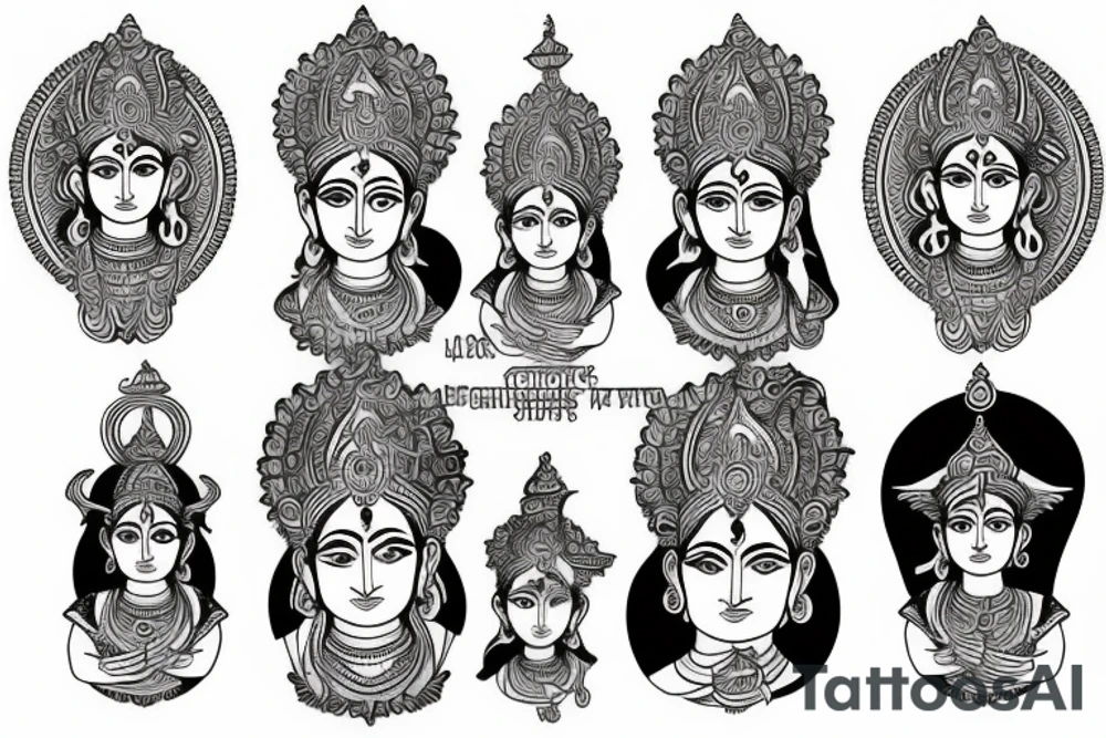 hindu gods tattoo idea