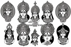 hindu gods tattoo idea