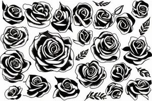 rose face in snuk tattoo idea