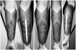 Swords and lone star state tattoo idea