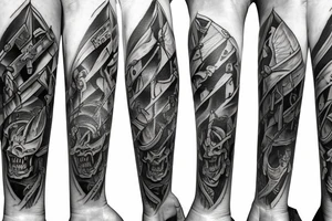 Swords and lone star state tattoo idea