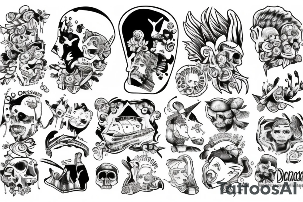 Jednorożec tattoo idea