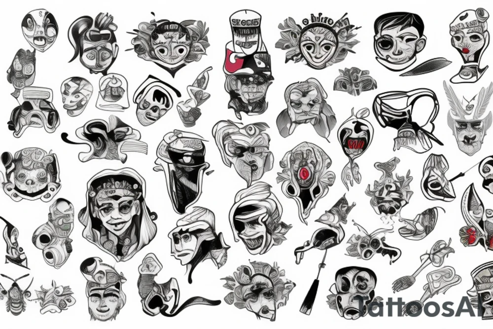Jednorożec tattoo idea