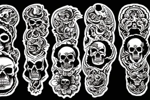 Seven deadly sins in Aztec snake smoke clouds my judgement, skull moon tattoo idea