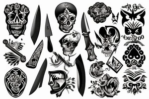 Spanish knife tattoo idea