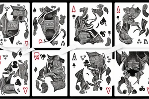 Capricorn with math formula in head and poker chips and money tattoo idea