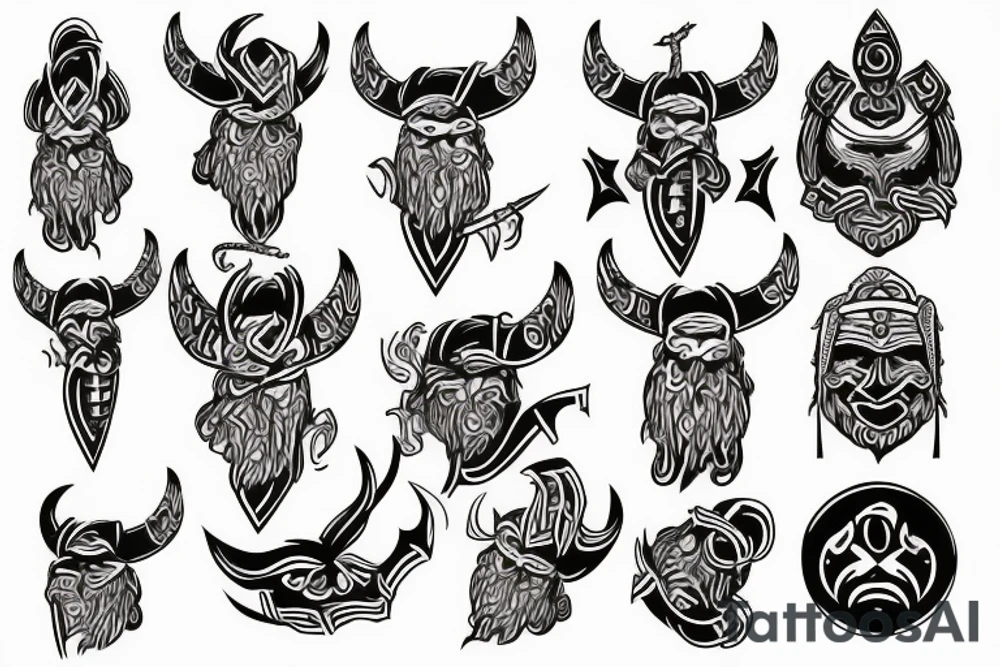 a viking style tattoo tattoo idea