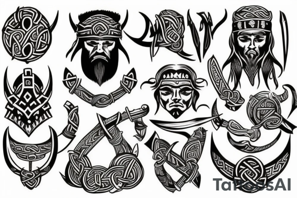 a viking style tattoo tattoo idea