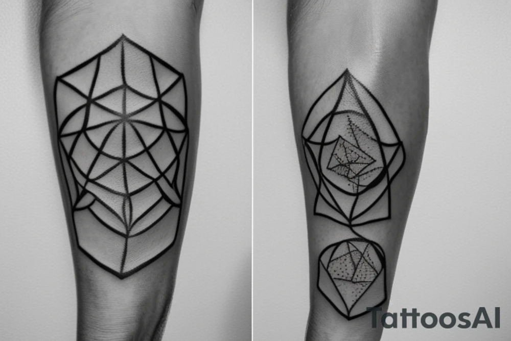 Tattoo on the arm with organic chemistry tattoo idea