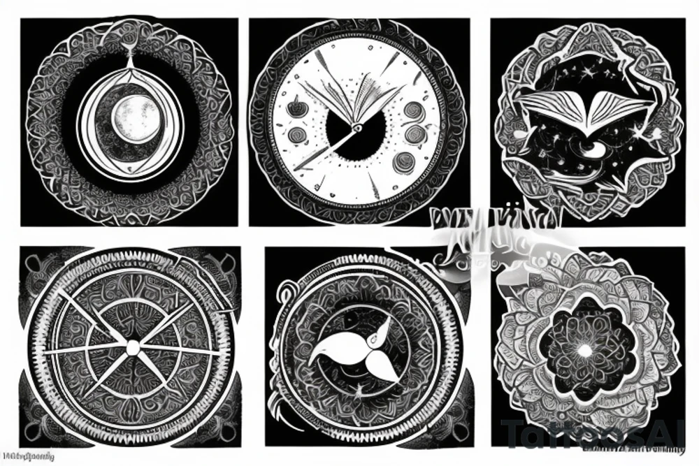 Meditation, Balance, Moonphase, tattoo idea