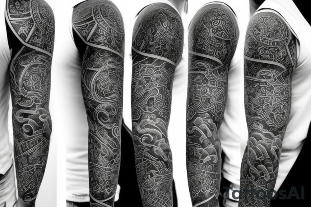 Left full sleeve tattoo idea