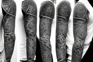 Left full sleeve tattoo idea