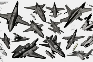 An f-22 raptor tattoo idea