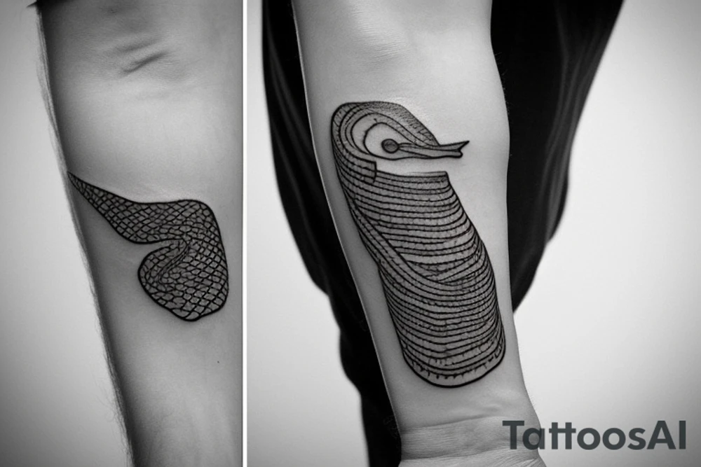 small simple line eel tatoo with new Zealand theme tattoo idea small simple line eel tatoo with new Zealand theme tattoo idea