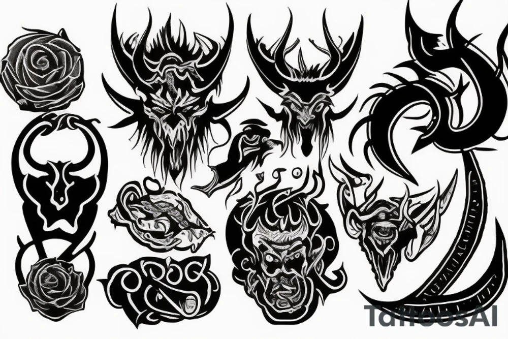 satan tattoo idea