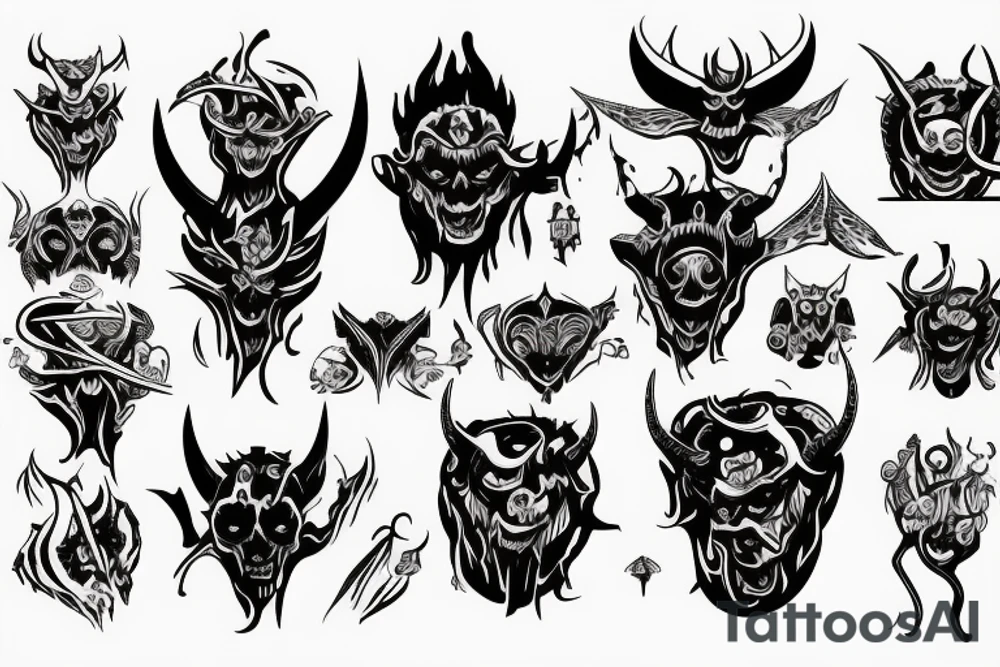 satan tattoo idea