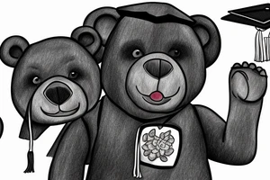 kanye graduation bear tattoo idea