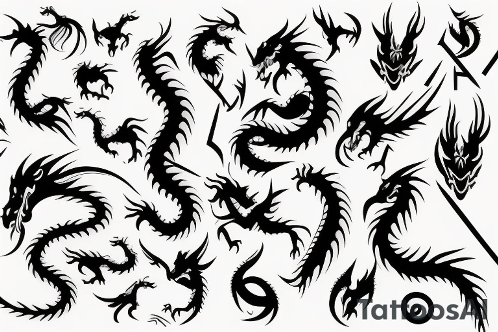 Dragon tattoo idea