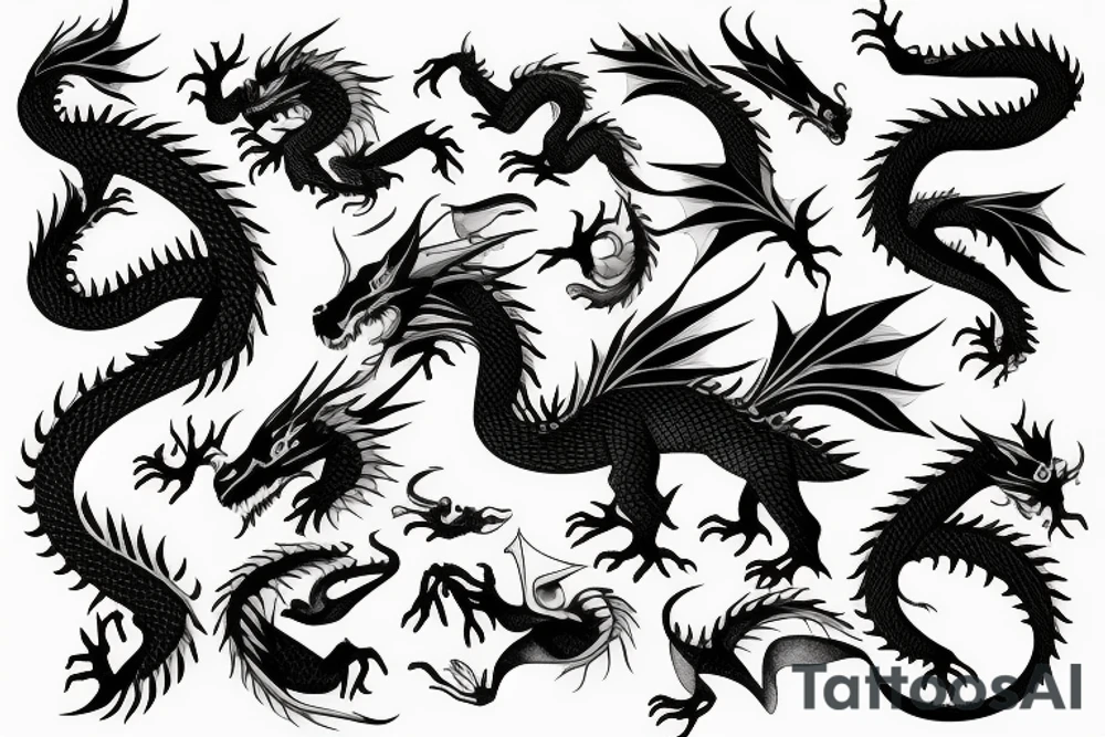 Dragon tattoo idea