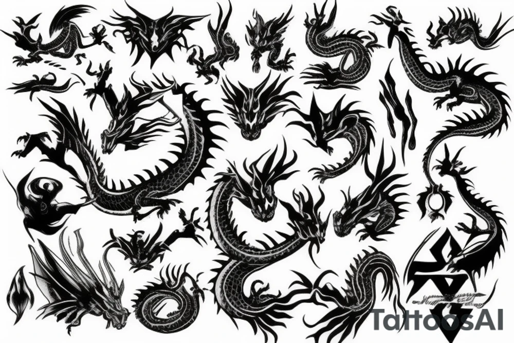 Dragon tattoo idea