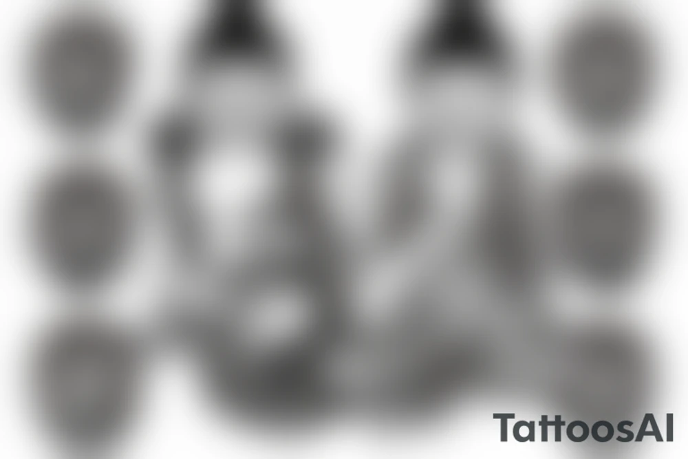 Buddha inspired tatoo for peace and protection to cover left chest and over the left shoulder tattoo idea