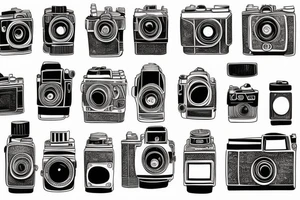 Vintage camera tattoo idea