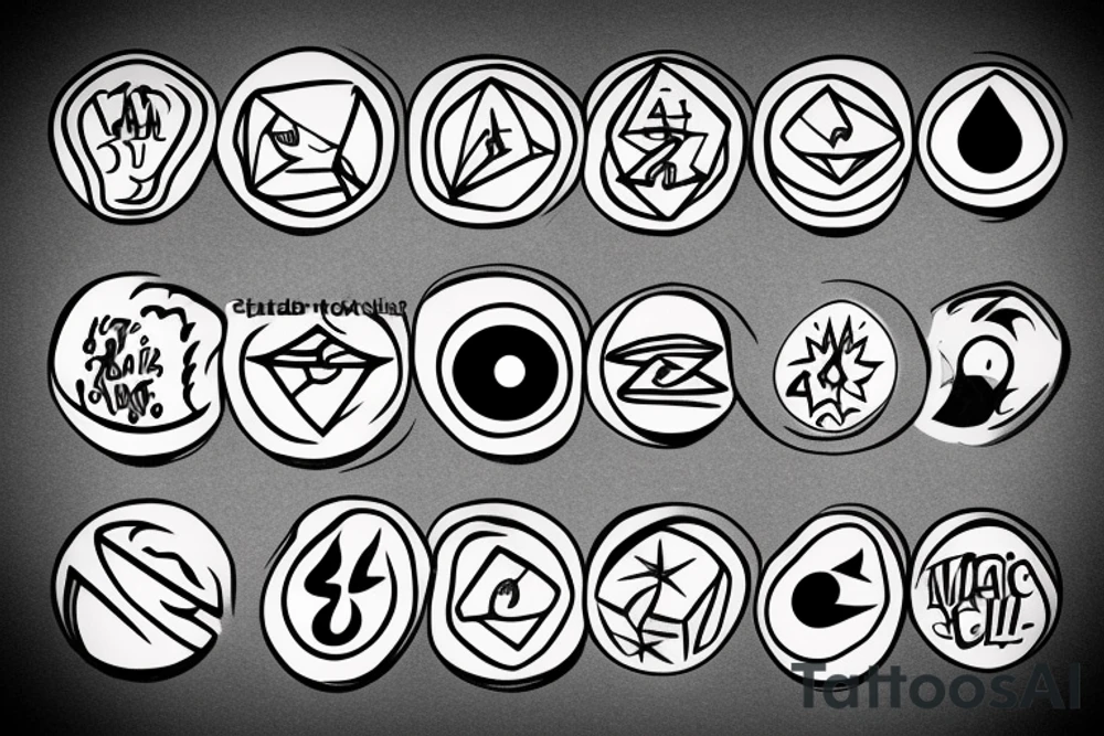 wizard holding a magic
 8 ball tattoo idea