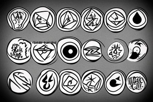 wizard holding a magic
 8 ball tattoo idea