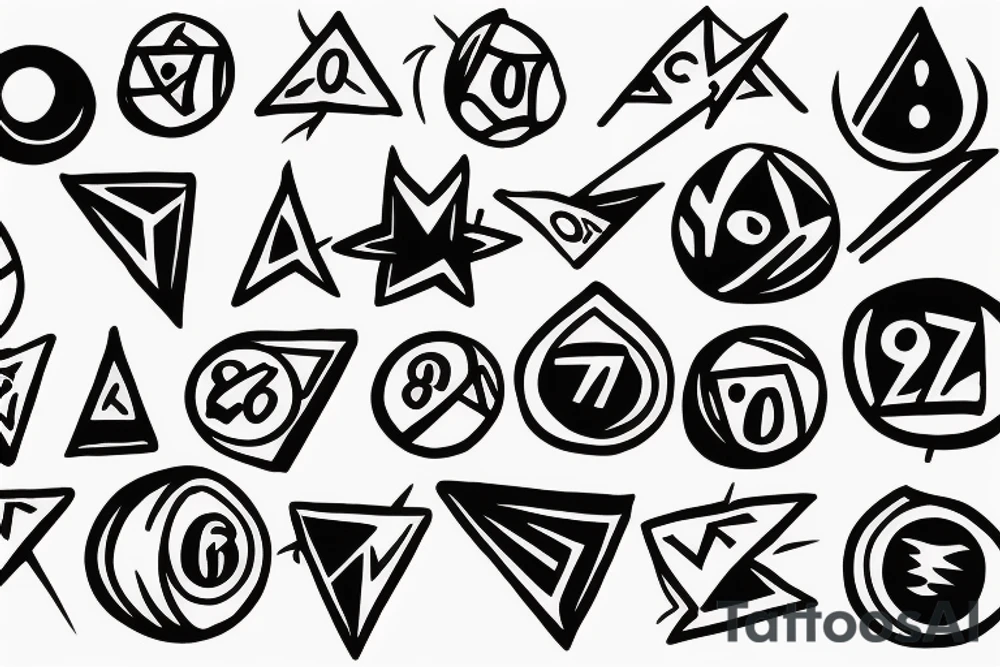 wizard holding a magic
 8 ball tattoo idea