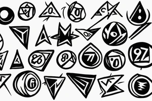 wizard holding a magic
 8 ball tattoo idea
