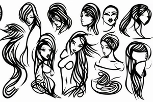 Minimalistic figure tattoo idea