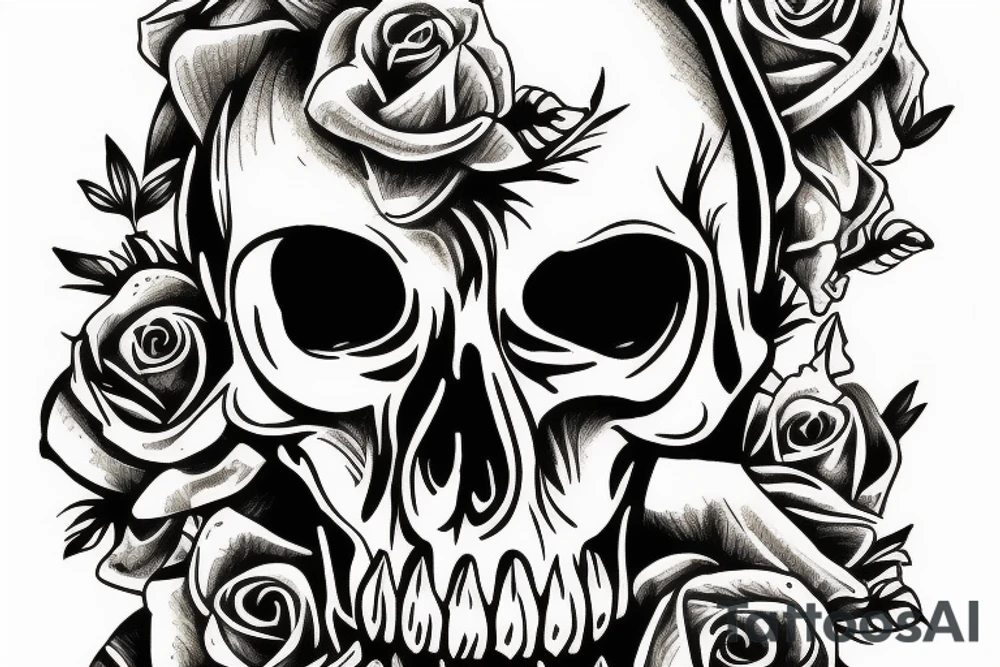 Skull tattoo idea