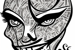 money
eye
music tattoo idea