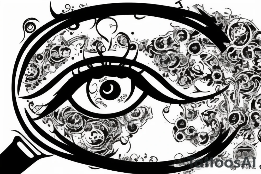 money
eye
music tattoo idea
