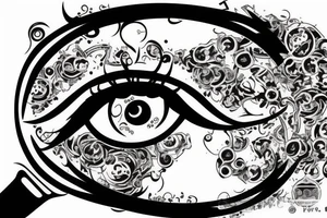 money
eye
music tattoo idea