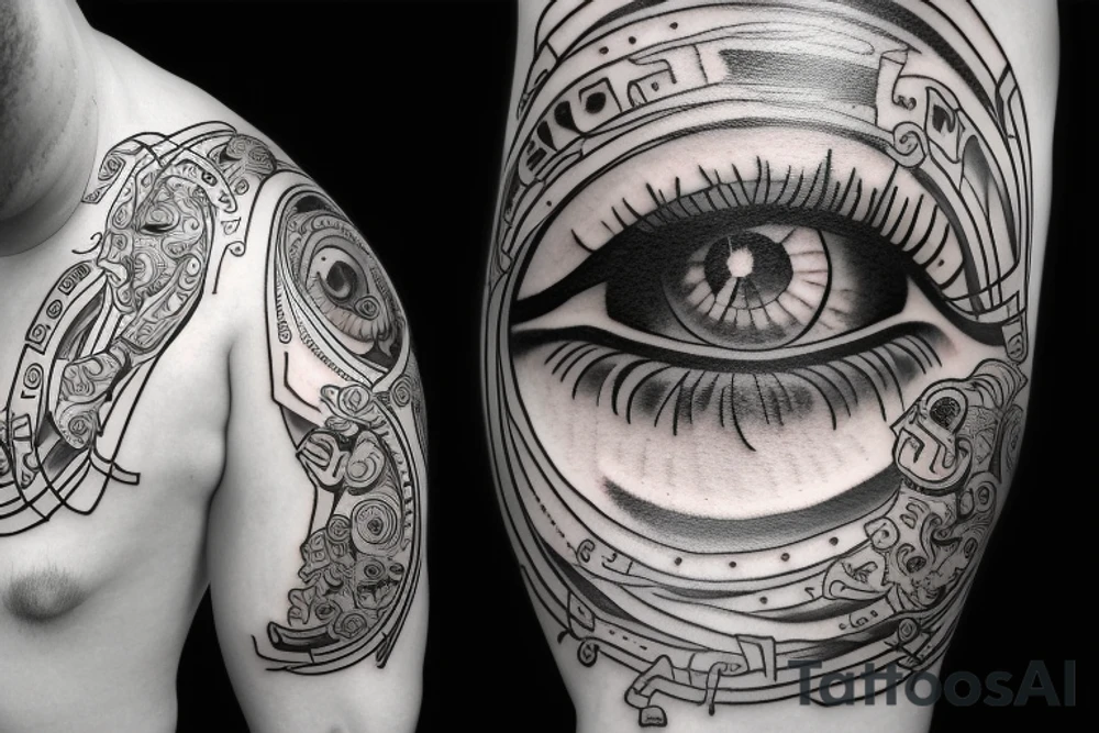 money
eye
music tattoo idea