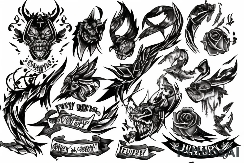 The word Fury tattoo idea