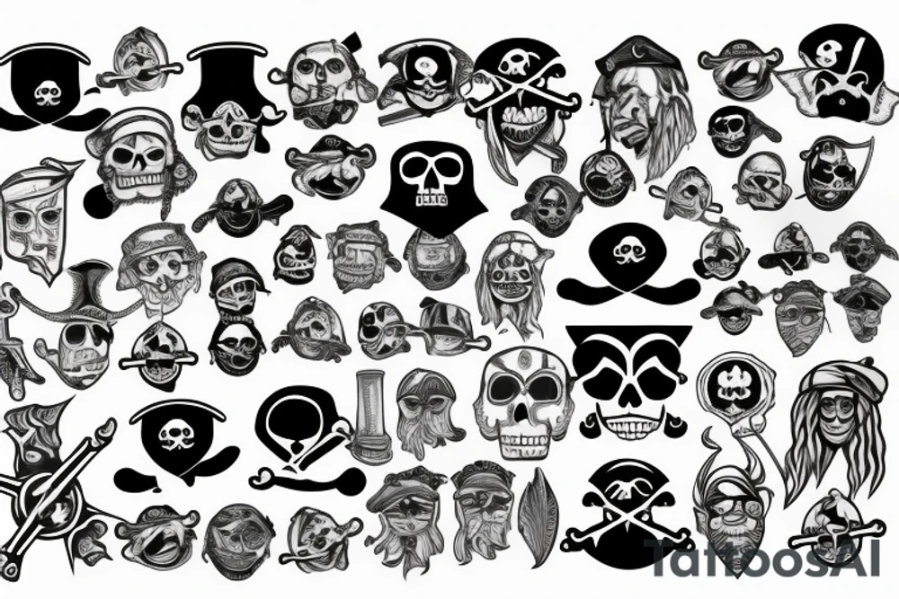 Pirate map tattoo idea