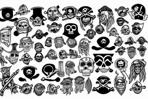 Pirate map tattoo idea