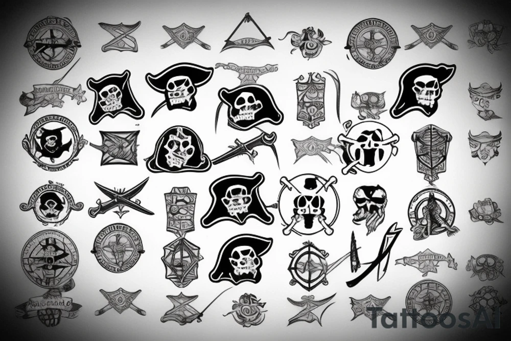 Pirate map tattoo idea