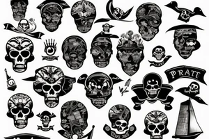 Pirate map tattoo idea